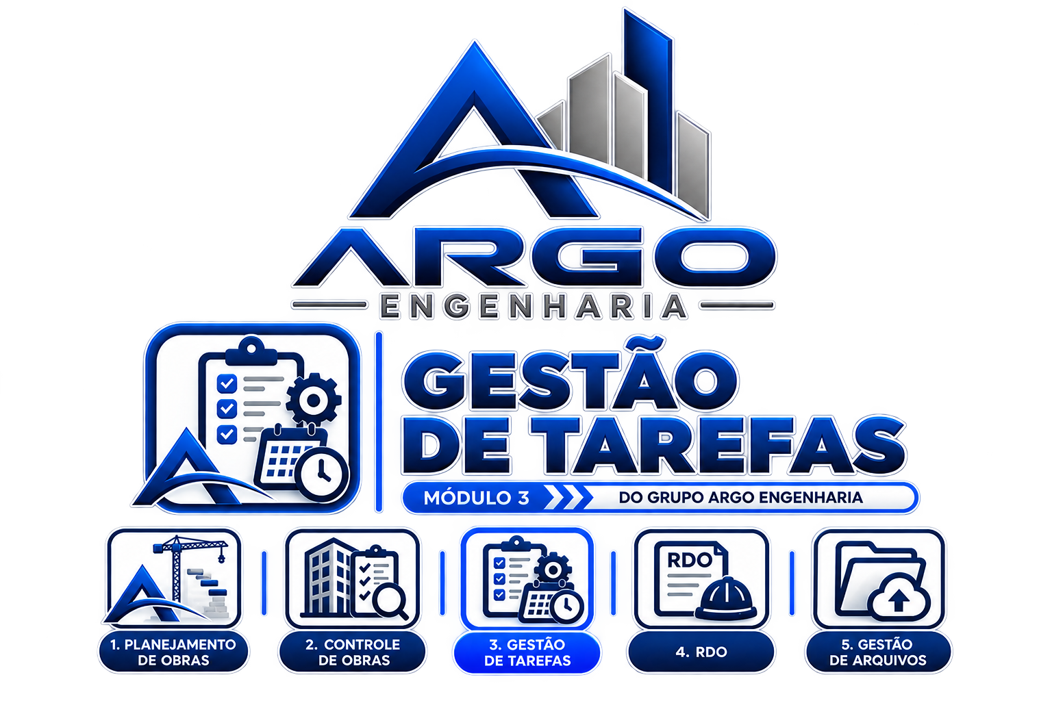 Gestão de Tarefas — Módulo 3 · Grupo Argo Engenharia